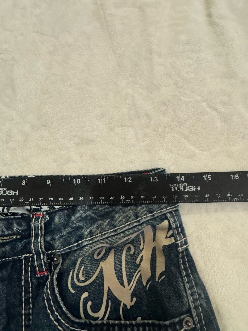 Ninth Hall Idle Cougar Snake Denim Jeans Blue Size 0 - Picture 7 of 9